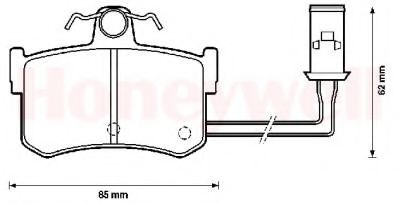 Колодки тормозные дисковые - Bendix 572124B