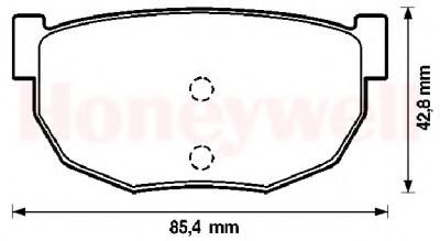 Колодки тормозные дисковые | зад | - Bendix 572129B