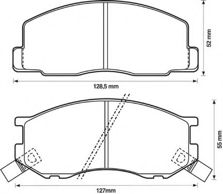 Колодки тормозные дисковые - Bendix 572304B