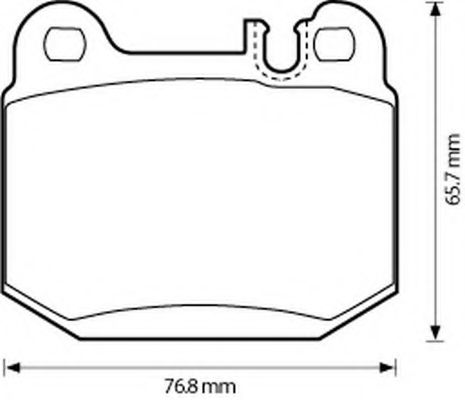 Колодки тормозные дисковые - Bendix 573147B