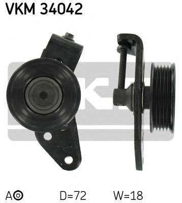 Ролик натяжной - SKF VKM 34042