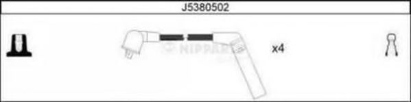 Комплект высоковольтных проводов - Nipparts J5380502