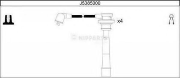 Комплект высоковольтных проводов - Nipparts J5385000