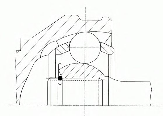 Комплект ШРУСа | перед | - GKN-Lobro 302793