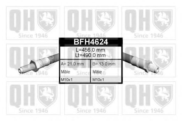 Шланг тормозной - Quinton Hazell BFH4624