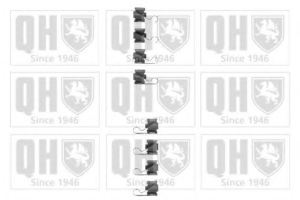 Ремкомплект дисковых тормозных колодок - Quinton Hazell BFK803