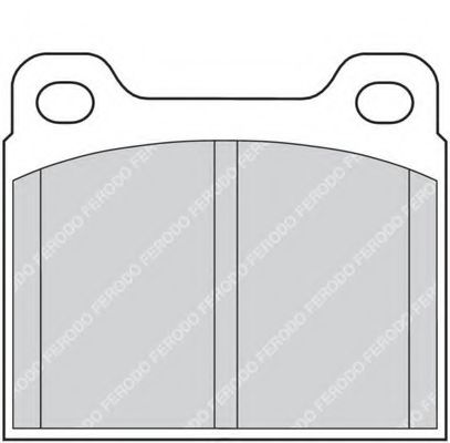 Колодки тормозные дисковые | перед | - Ferodo FDB704