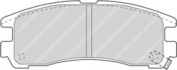 Колодки тормозные дисковые | зад | - Ferodo FDB803