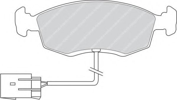 Колодки тормозные дисковые | перед | - Ferodo FDB846