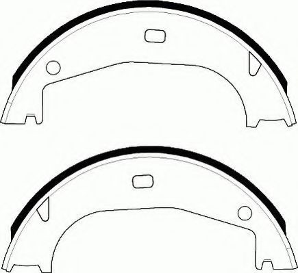 Колодки тормозные барабанные | зад | - Ferodo FSB546