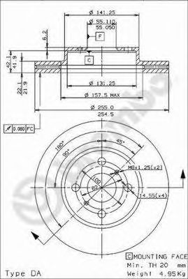 Диск тормозной Standard | перед |