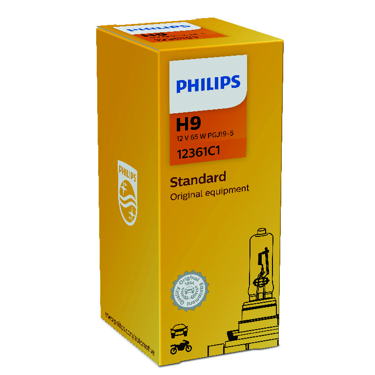 Лампа 12V H9 65W Philips                12361C1