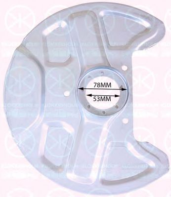 Отражательный щиток дискового тормозного механизма | перед | - Klokkerholm 9040370