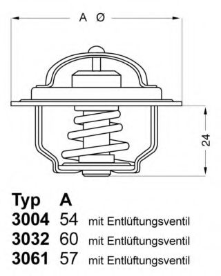 Термостат - Wahler 3004.88D1