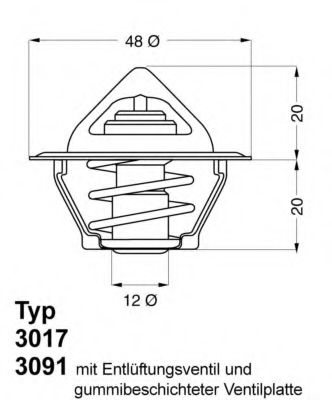 Термостат - Wahler 3017.92D50