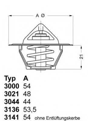 Термостат - Wahler 3136.82D50