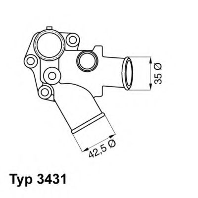 Термостат - Wahler 3431.80D