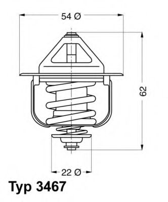 Термостат - Wahler 3467.85D