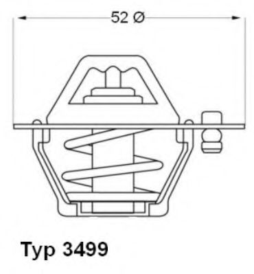Термостат - Wahler 3499.82D