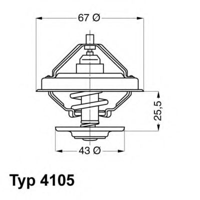 Термостат - Wahler 4105.75D