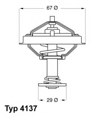 Термостат - Wahler 4137.80D
