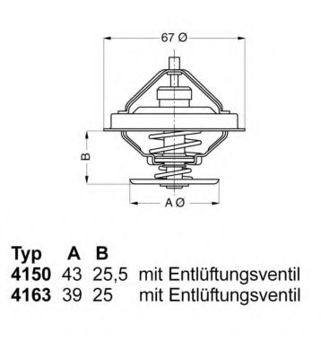 Термостат HCV - Wahler 4150.83D50