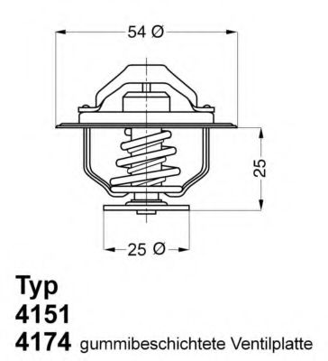 Термостат - Wahler 4174.82D