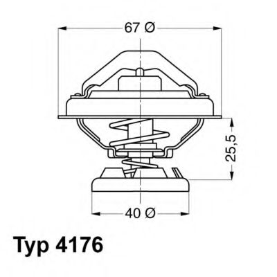 Термостат - Wahler 4176.85D