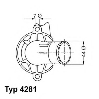 Термостат - Wahler 4281.87D