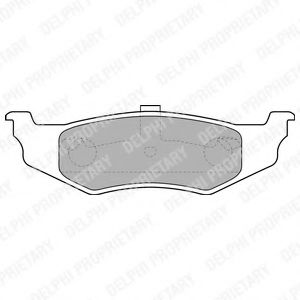Колодки тормозные дисковые | зад | - Delphi LP1515