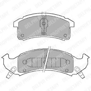 Колодки тормозные дисковые - Delphi LP897