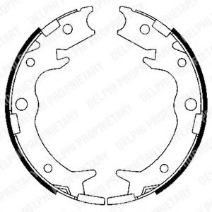 Тормозные колодки стояночного тормоза  - Delphi LS1900