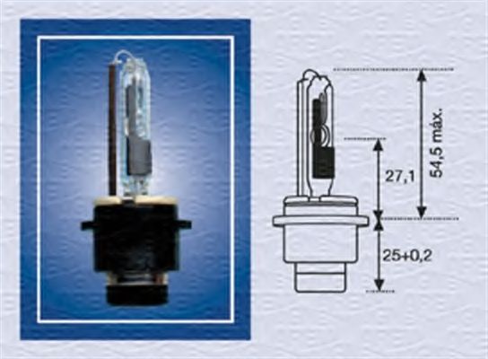 Лампа накаливания основного света - Magneti Marelli 002542100000