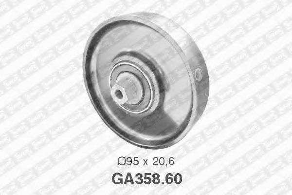 Промежуточный ролик поликлинового ремня - SNR GA358.60