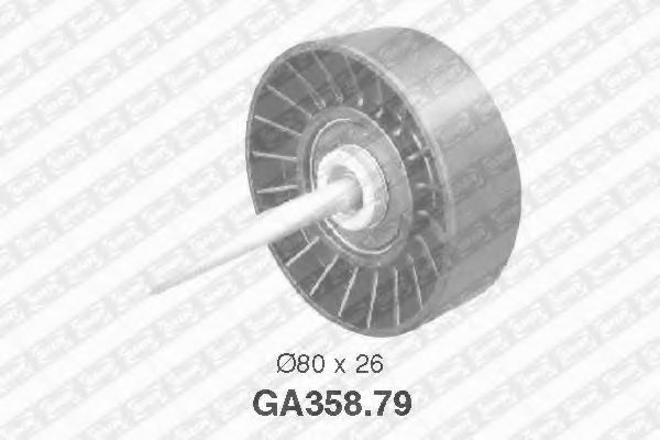 Промежуточный ролик поликлинового ремня - SNR GA358.79
