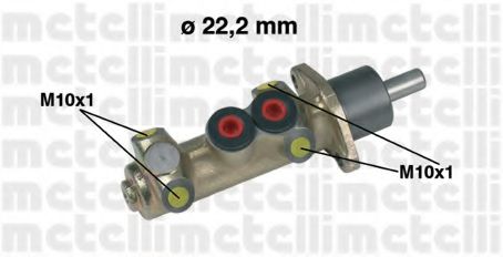 Главный тормозной цилиндр - Metelli 05-0208