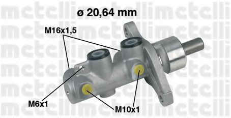 Главный тормозной цилиндр - Metelli 05-0346