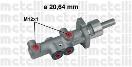 Цилиндр главный тормозной - Metelli 05-0404