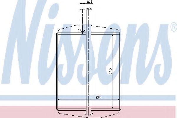 Отопитель салона - Nissens 71748