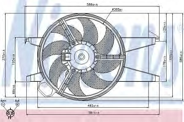 Вентилятор радиатора - Nissens 85029