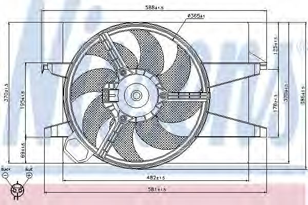 Вентилятор радиатора - Nissens 85032