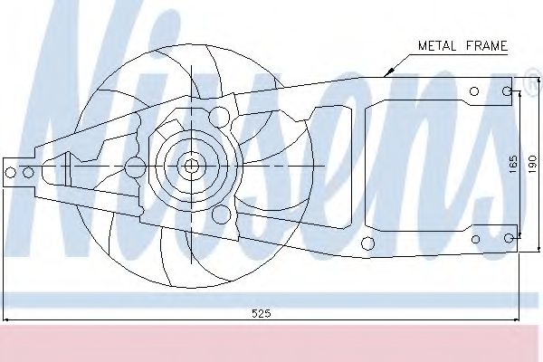 Вентилятор радиатора - Nissens 85139