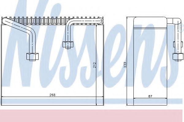 Испаритель кондиционера - Nissens 92068