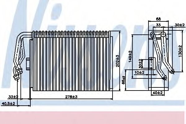 Испаритель кондиционера - Nissens 92097