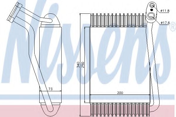 Испаритель кондиционера - Nissens 92143