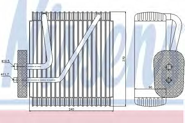 Испаритель кондиционера - Nissens 92161