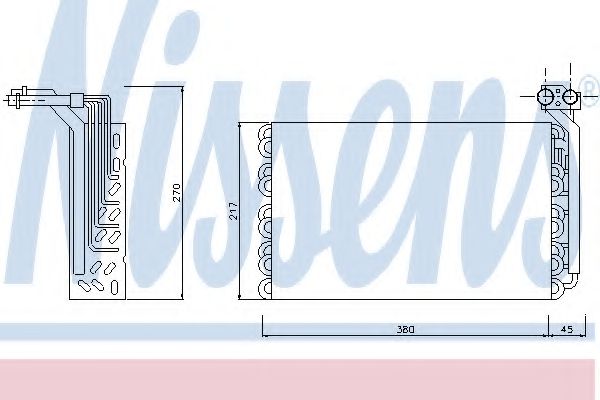Испаритель кондиционера - Nissens 92170
