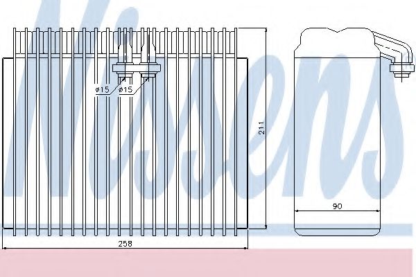 Испаритель кондиционера - Nissens 92171