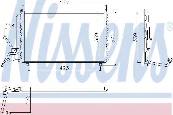 Конденсатор кондиционера - Nissens 94007