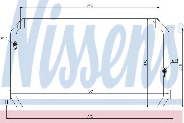 Конденсатор кондиционера - Nissens 94026
